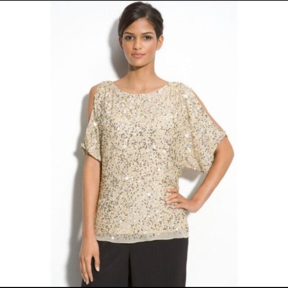 NWT ADRIANNA PAPELL Evening Essentials Blouse Sz S - Picture 2 of 8